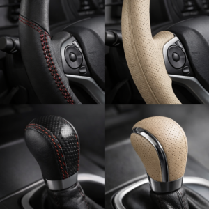 Luxury Diamond Quilted Steering Cover